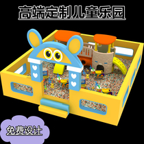 New Home Small indoor childrens Paradise sandpool guardrails wood soft bag Crashworthy Naughty Castle Fence