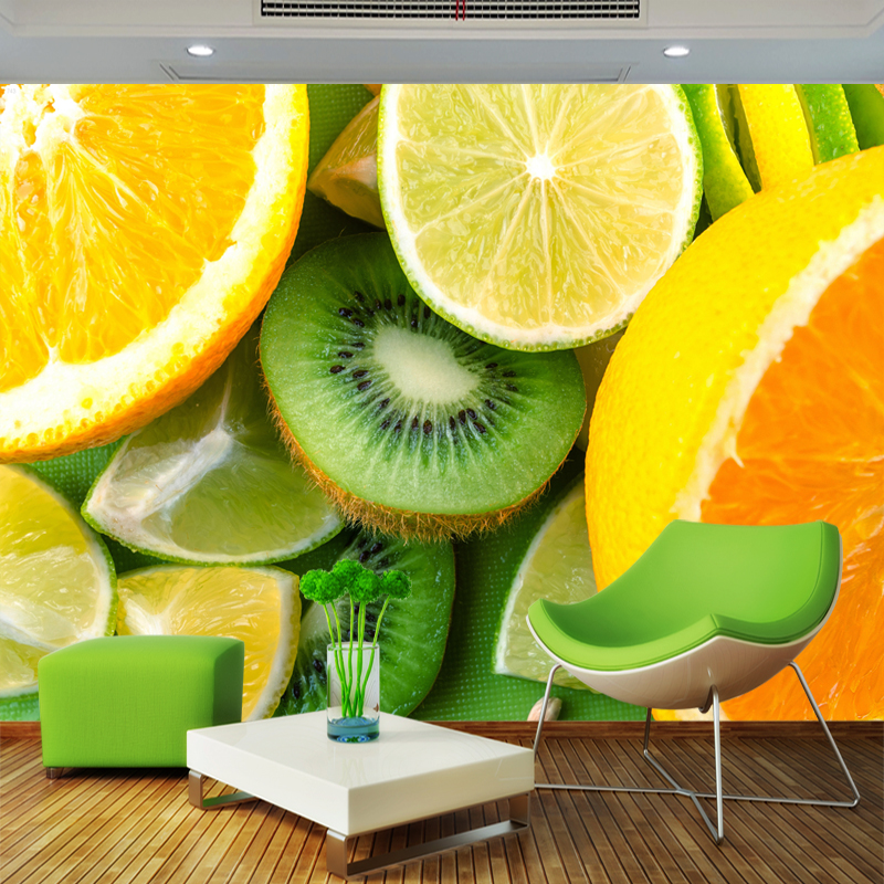 水果店装饰画墙贴画鲜果海报画客厅厨房防水防油墙面自粘墙纸壁画