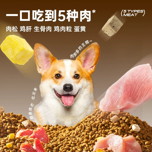 Замороженная сушеная собачья корм для свежего мяса