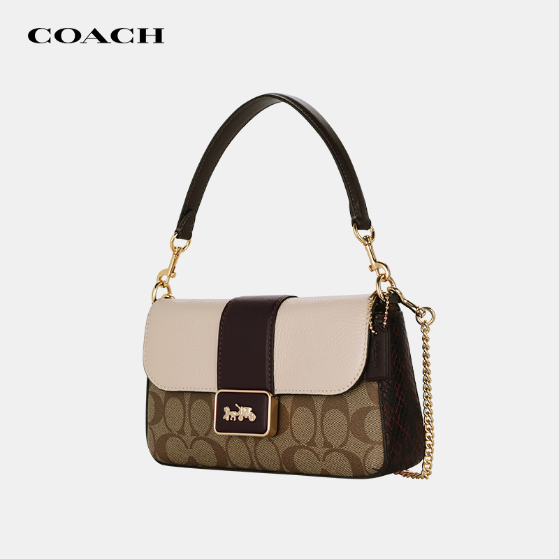 【官方授权】COACH/蔻驰新款Grace腋下包时尚链条包手提斜挎包女