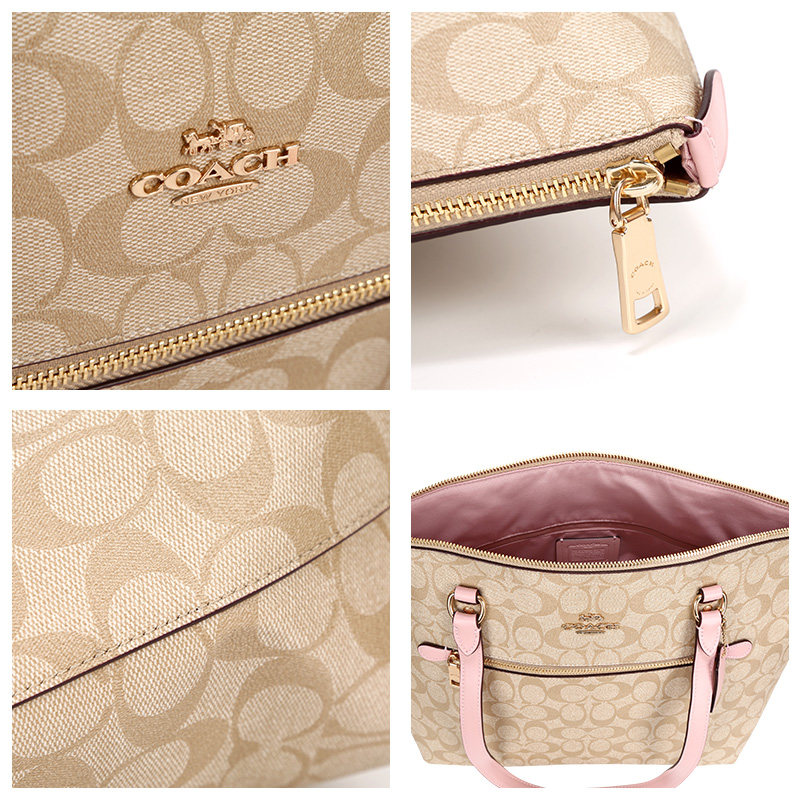 coach新款女士经典c纹印花托特包 奢de态度女士包袋