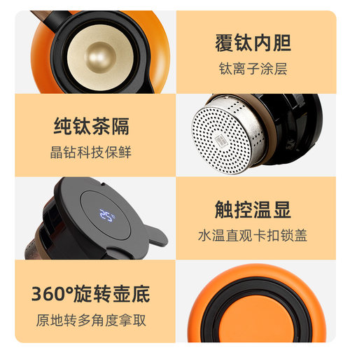 尚明焖茶壶家用热水壶保温壶养生壶老白茶泡茶壶高端闷泡茶壶暖瓶 - 图3