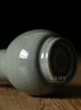 中式风复古陶瓷手工摆件客厅插花