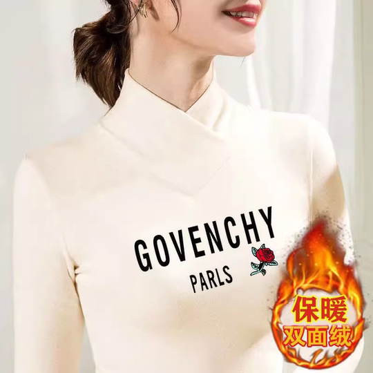 High quality German velvet bottoming shirt for women, new autumn and winter inner wear