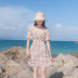 Mùa hè 2019 mới của phụ nữ Hải Nam Sanya váy đi biển bên bờ biển Thái Lan đầm voan sóng - váy đầm chân váy caro váy đầm