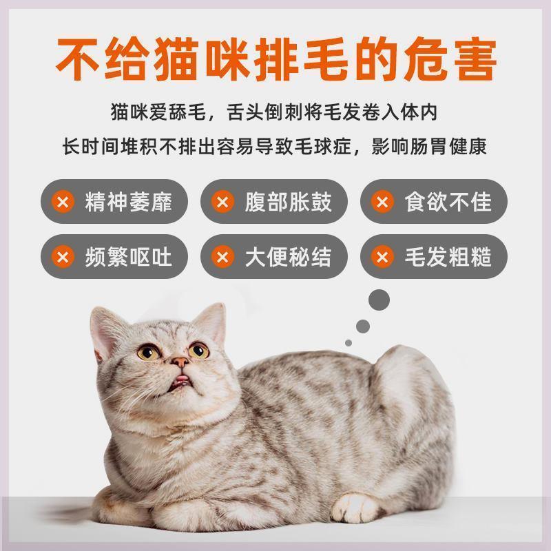 普安特猫咪化毛球片猫咪吐毛球帮助消化吐毛球温和排毛营养维生素 - 图0