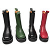 Chelsea boots genuine leather thick sole heightening Chelsea boots