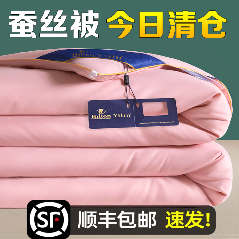 出口A+蚕丝被100%桑蚕丝春秋被夏凉被空调被学生被子被芯加厚冬被,淘宝优惠券,粉丝福利购,淘宝优惠卷