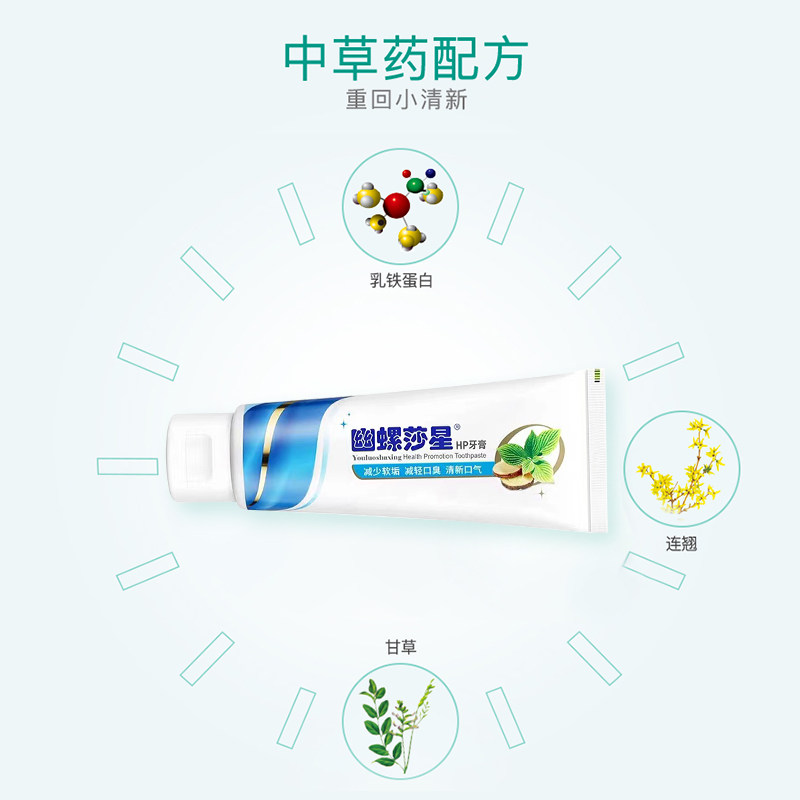 幽螺莎星官方正品清洁口臭mf牙膏 恒爱大药房口腔健康