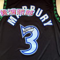 Stephen Marbury Stephon Marburys autograph Forest Wolves Basketball Jersey Jersey ZX