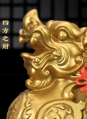 招财貔貅摆件一对家居布局客厅玄关酒柜装饰公司店铺乔迁开业礼品