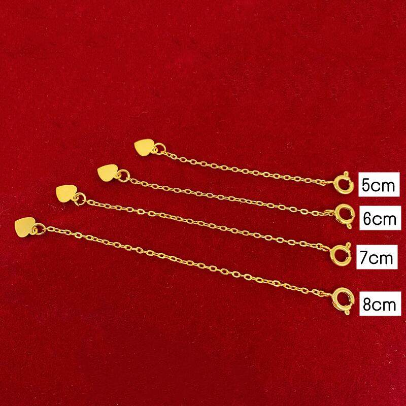 越南沙金细项链加长扣黄铜镀金延长链O字链手链接爱心尾链不掉色,淘宝优惠券,粉丝福利购,淘宝优惠卷