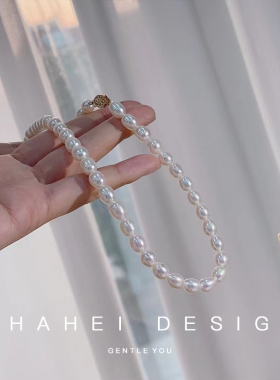 小众ins强光珍珠项链高级