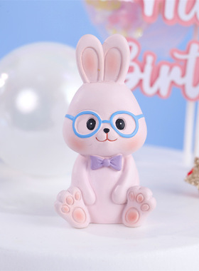 可爱小兔子摆件学生桌面装饰