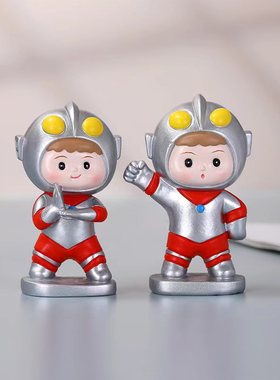 未来战士机器人公仔潮玩手办树脂工艺品创意礼品家居装饰桌面摆件