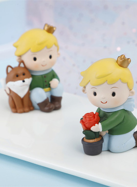 新款创意卡通可爱小王子公仔摆件