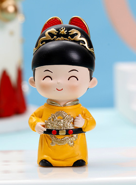 皇帝皇后古代人物树脂摆件