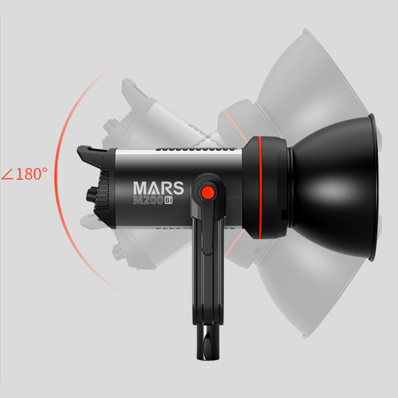 捷宝Mars M200D  M200Bi 单双色温LED摄影像高亮美颜直播补光灯摄影摄像影棚灯人像发丝拍照柔光灯美食补光灯 - 图3