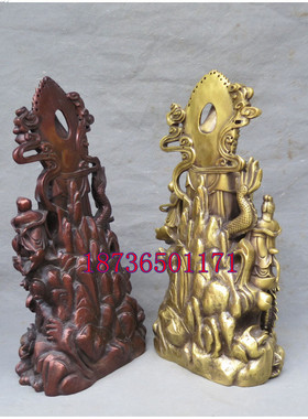 纯铜金童玉女送子观音