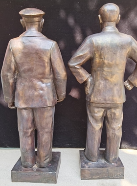 纯铜周总理全身定做站像