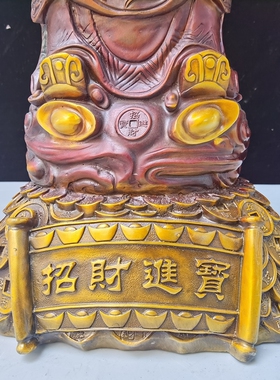 纯铜供奉摆件定做财神爷