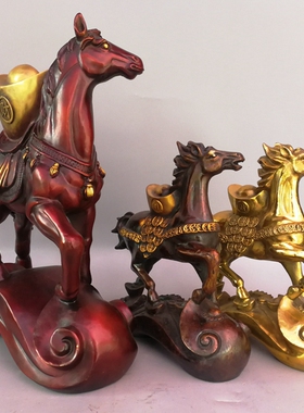 如意马上有钱家居客厅风水铜器