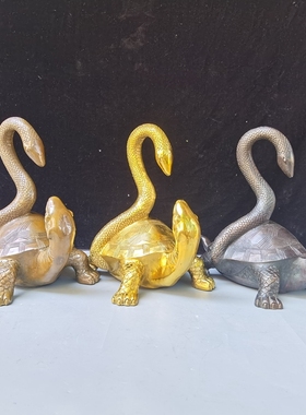 纯铜四方神兽祖师爷镇宅玄武龟