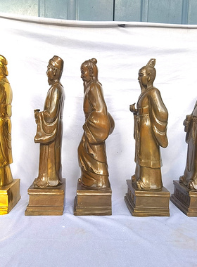 华佗孙思邈名医摆件铜雕塑