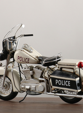 复古客厅办公摩托车模型怀旧摆件