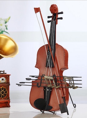 小提琴模型道具橱窗装饰摆件