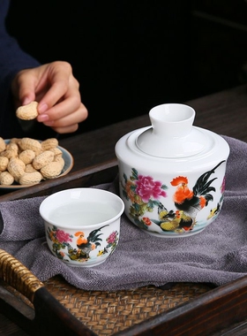 酒具套装烫酒壶家用陶瓷温酒器暖酒壶黄酒热酒器白酒中式清酒杯子