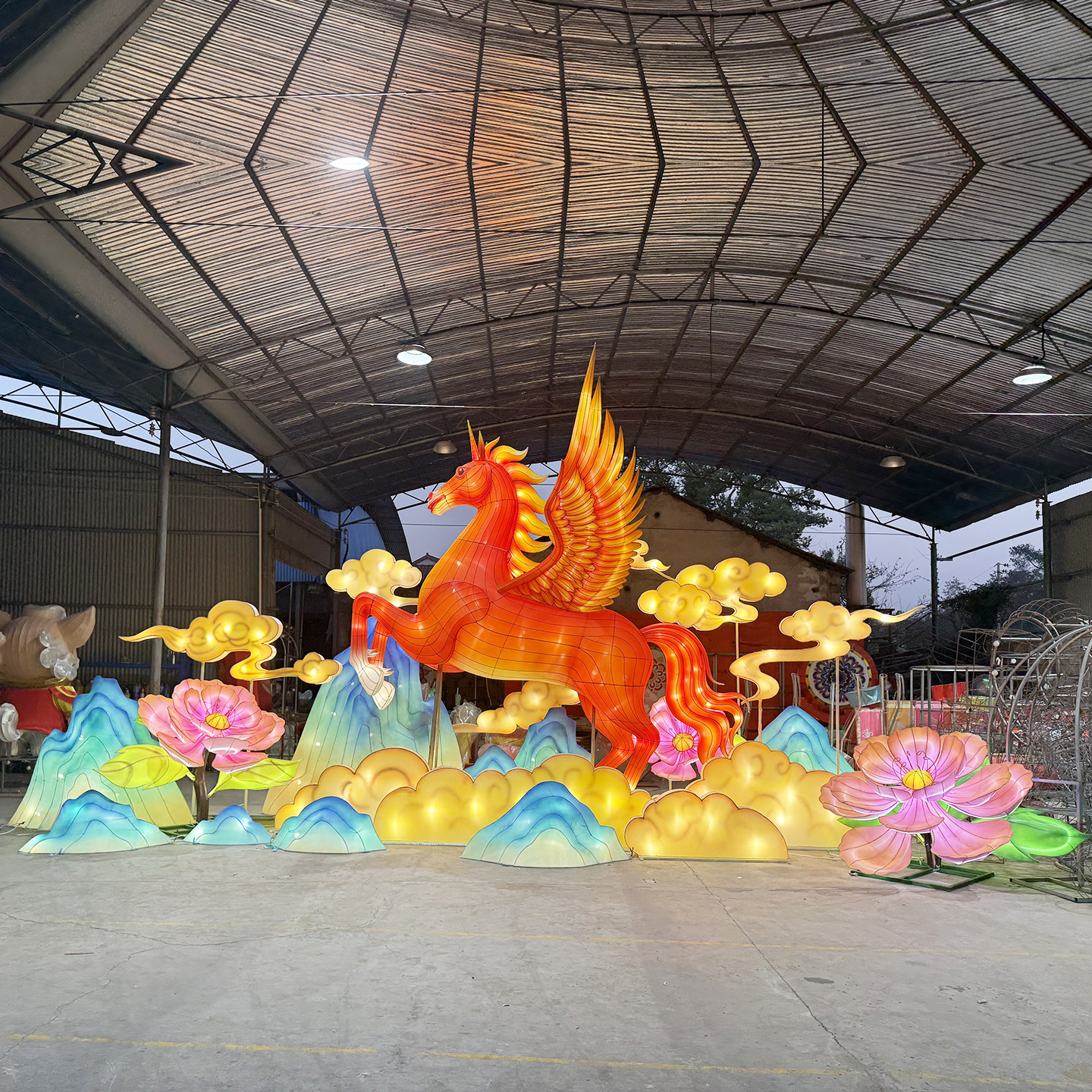 大型户外节日马年花灯造型定制春节元宵灯会彩灯厂家传统花灯定制,淘宝优惠券,粉丝福利购,淘宝优惠卷