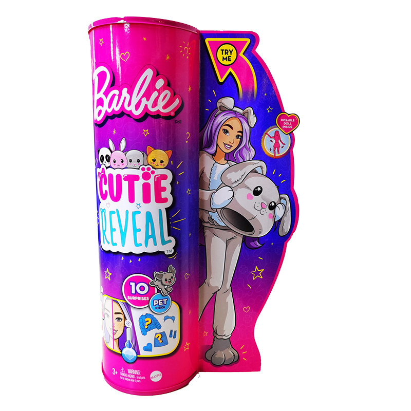 barbie娃娃惊喜萌宠时尚变色盲盒 涛保庆玩具娃娃/配件