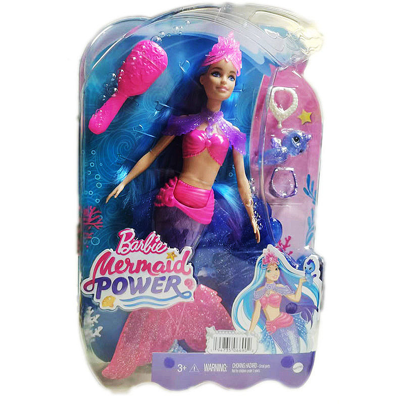 barbie彩虹美人鱼之水中精灵玩具 涛保庆玩具娃娃/配件