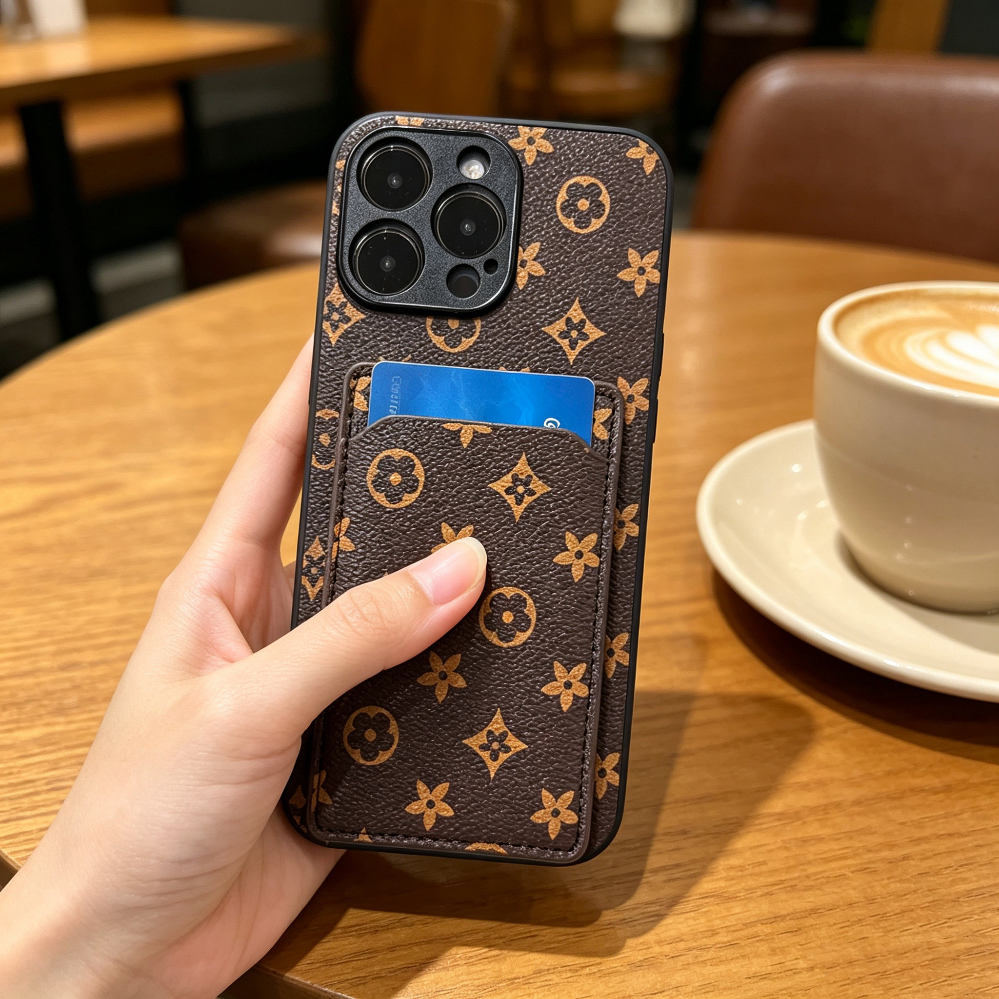 Vivo all-inclusive anti-fall card holder mobile phone case