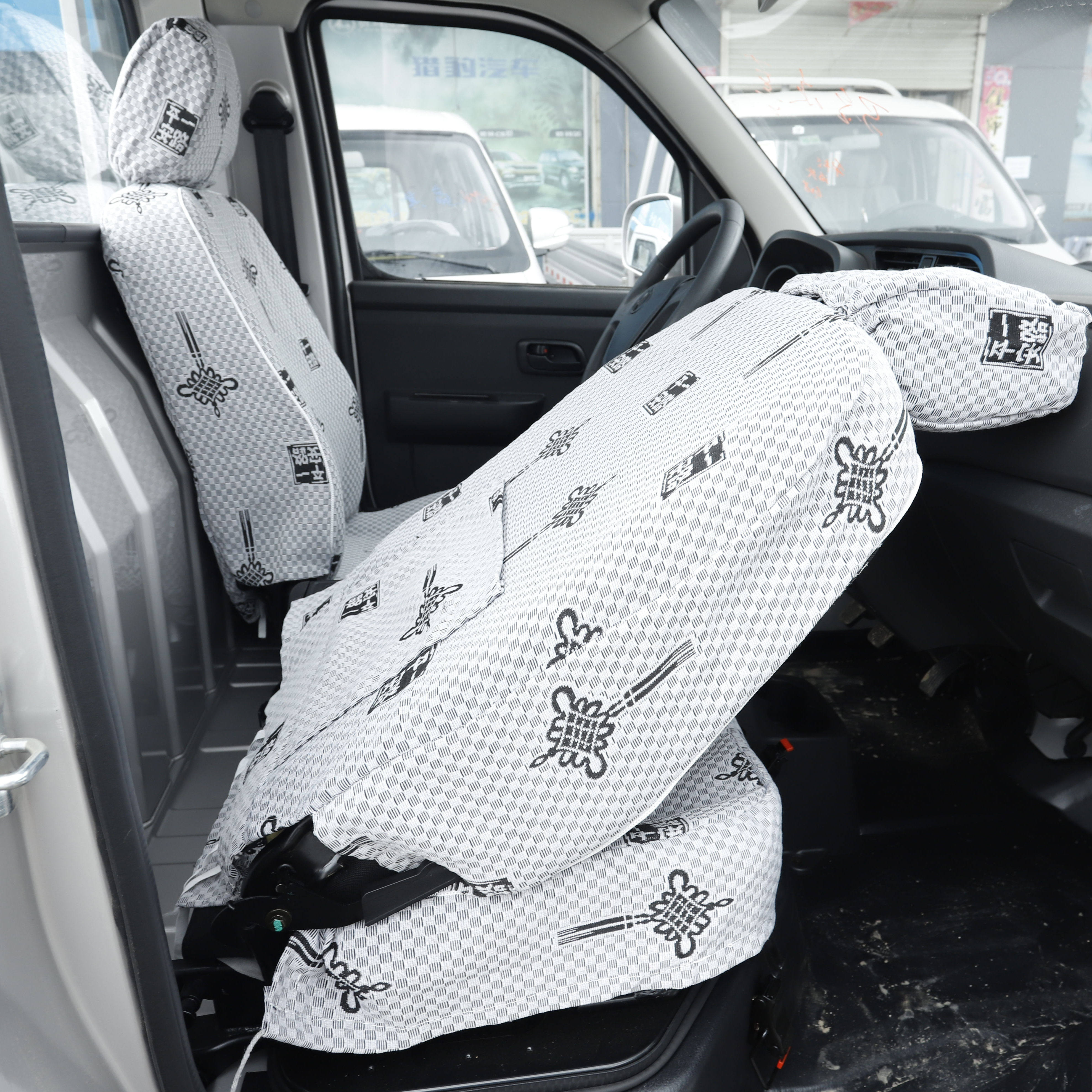 新五菱荣光新卡单排双排专用座套 电卡 小卡之光7座8座面包车加厚,淘宝优惠券,粉丝福利购,淘宝优惠卷