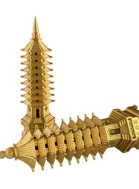 源头厂家批发机器压铸黄铜文昌塔9九层13摆件文昌塔十三层