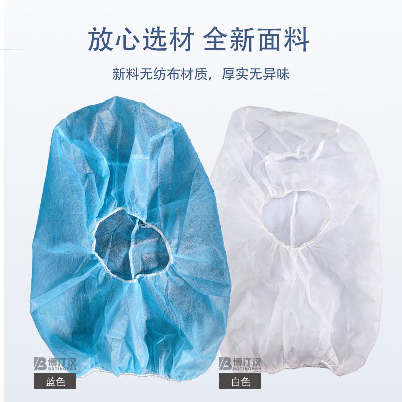 一次性无纺布头套 无纺布太空帽 食品厂隔离防护赛车卡丁车头套 - 图2