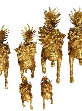 杨铜记火麒麟工艺品厂家麒麟批发铜器批发铜钻石麒麟