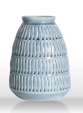 陶瓷花瓶 裂纹釉欧式瓷器 装饰家居插花创意器 玄关摆件花器艺术