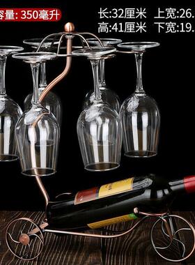 高脚杯红酒架摆件现代简约红酒杯展示架装饰品客厅倒挂杯架子家用