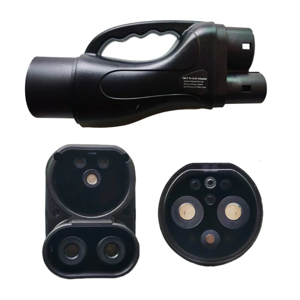 300A 直流充电桩转换器GBT转CCS2国标转欧标快充港车北上充电 - 图1