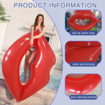 Net Red Shooting Bar Water Park Red Lip Lips Red Loving Inflatable Swimming Pool Floating Bed Swimming Circle Float