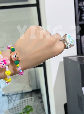 小熊小兔子手链女生首饰