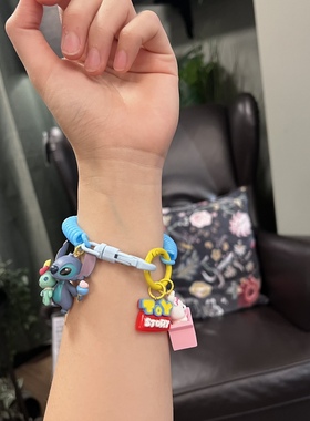 维尼熊史迪仔手链包链两用