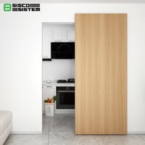 Italian SISCO invisible track magic door double buffer ghost door translation bus straight pulley sliding door