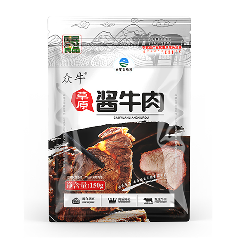 众牛酱牛肉内蒙古特产卤牛肉熟食熟肉制品牛肉150g/袋装开袋即食 - 图3