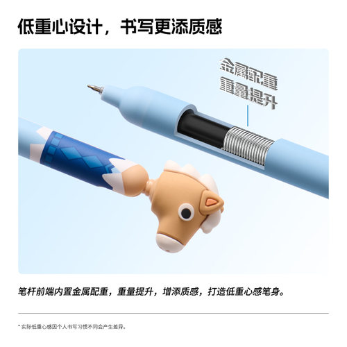 【马年限定】KACO POPUP灵悦马年中性笔好事连连创意高颜值ins风解压按动0.5黑学生书写刷题办公签字新年礼物 - 图1