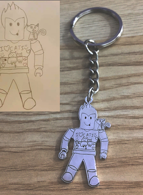 DIY纯银宝宝涂鸦手绘女刻字项链