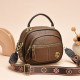 Versatile textured hand-held crossbody bag for women 2026 new spring and summer small square bag for work and commuting, multi-layered and large capacity